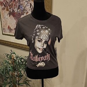 Graphic Print Women's Top - Black